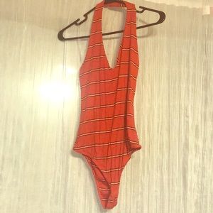 Brand new striped bodysuit from PacSun with tags